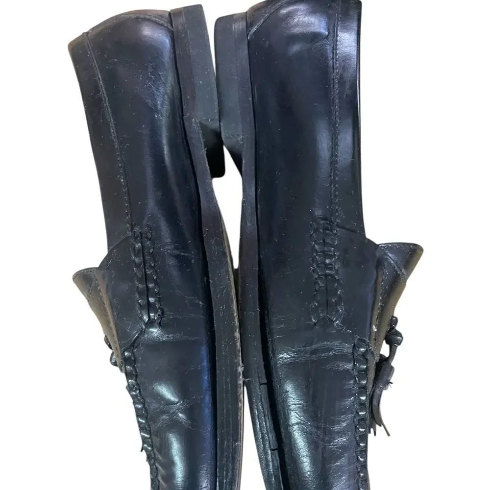 Cole Haan Black Tassel Loafers for Men size 10.5 great condition see pics